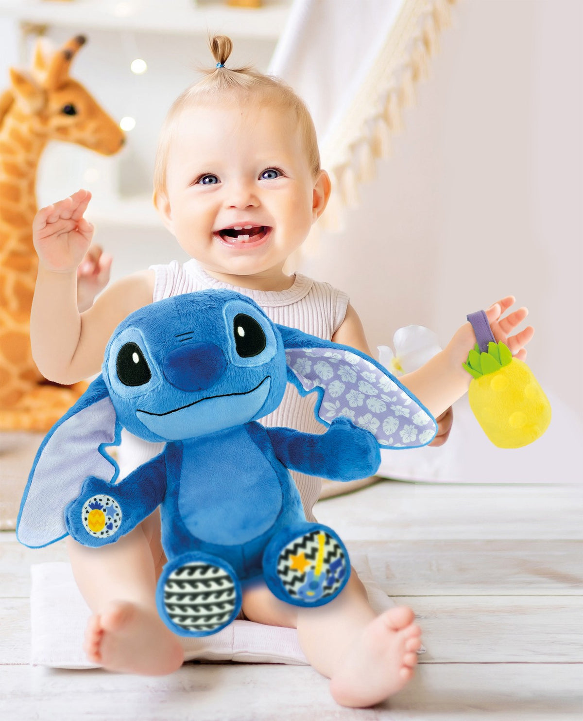 Disney Baby Stitch Musical Plush Toy, Plays Nursery Rhymes