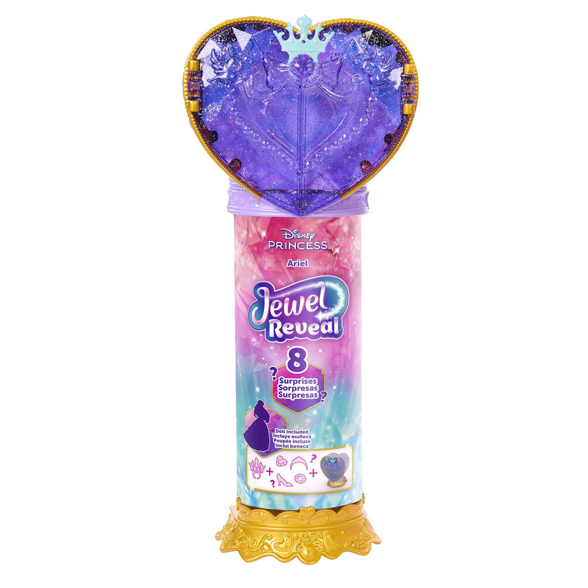 Disney Princess Ariel Heart Wand with Doll & Accessories