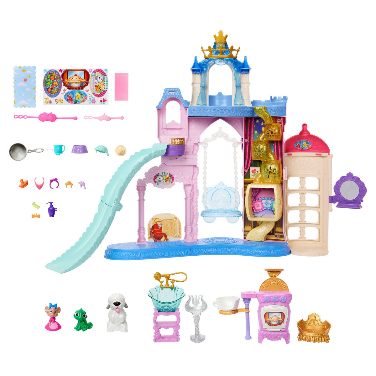 Disney Princess Pet Castle with 3 Animal Friends & 20 Accessories