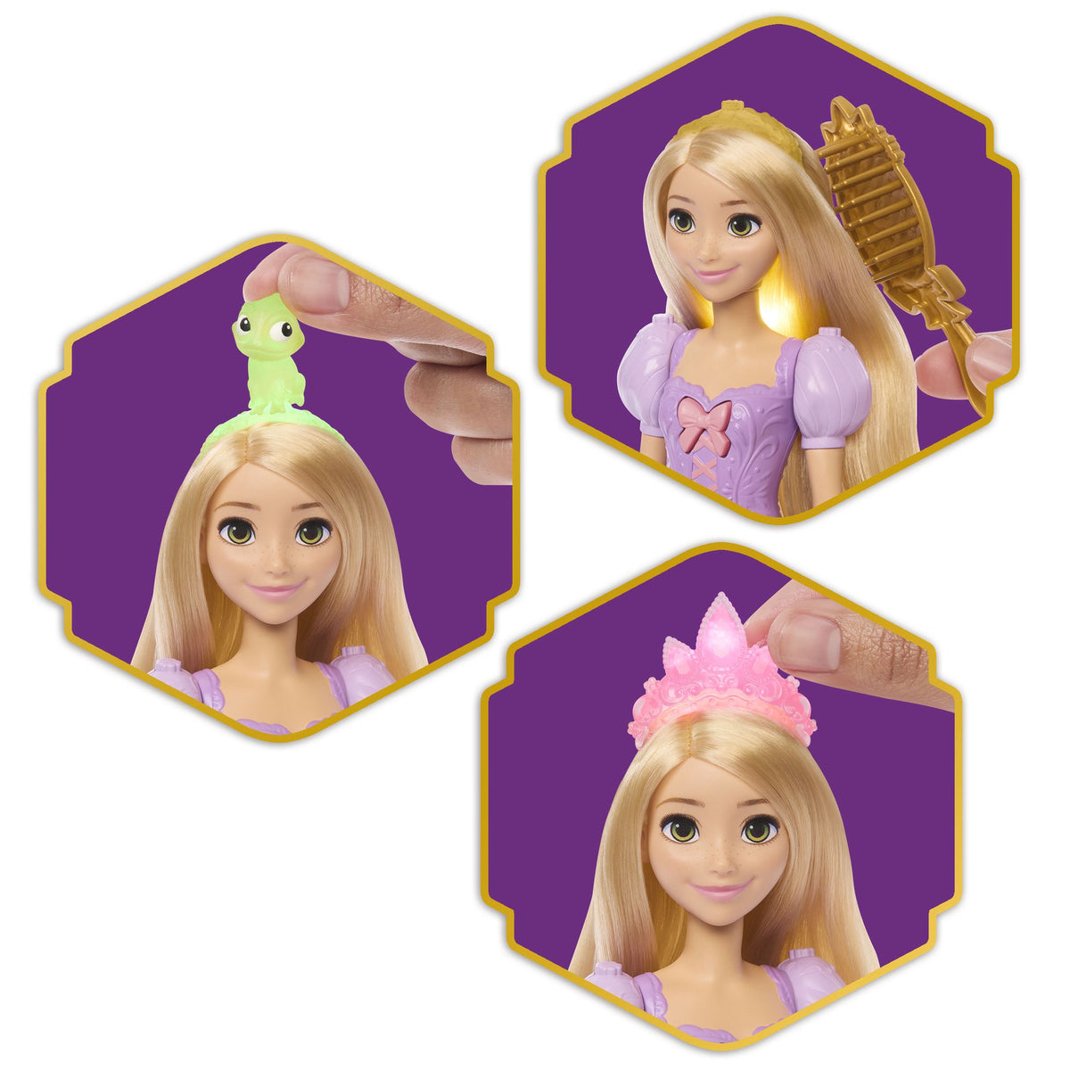 Disney Princess Rapunzel Doll with Color-Changing Hair