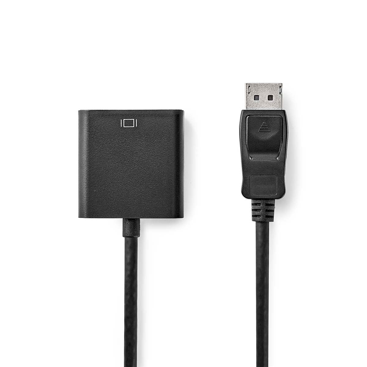 Displayport adapter | DisplayPort Male | DVI-D 24+1-Pin Female | 1080p | Nickel Plated | Straight | 0.20 m | Round | PVC | ABS | Black | Plastic bag