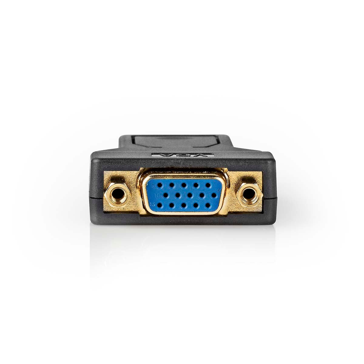 Displayport adapter | DisplayPort Male | VGA female 15p | 1080p | Gold Plated | Straight | Round | ABS | Anthracite | Box