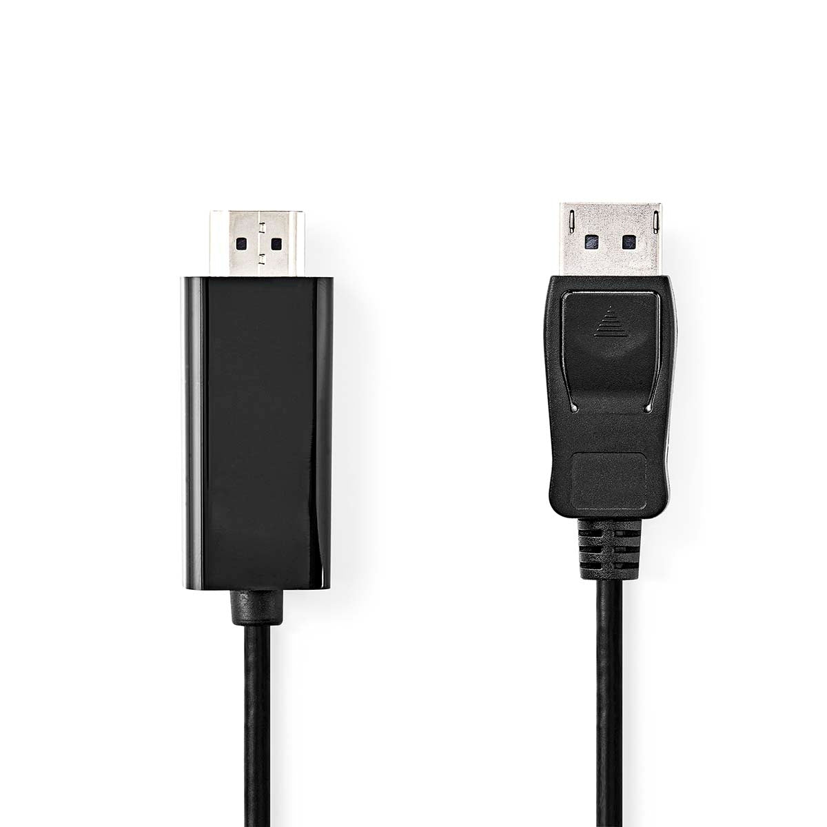 Displayport cable | DisplayPort Male | HDMI™ Connector | 1080p | Nickel Plated | 1.00 m | Round | PVC | Black | Label