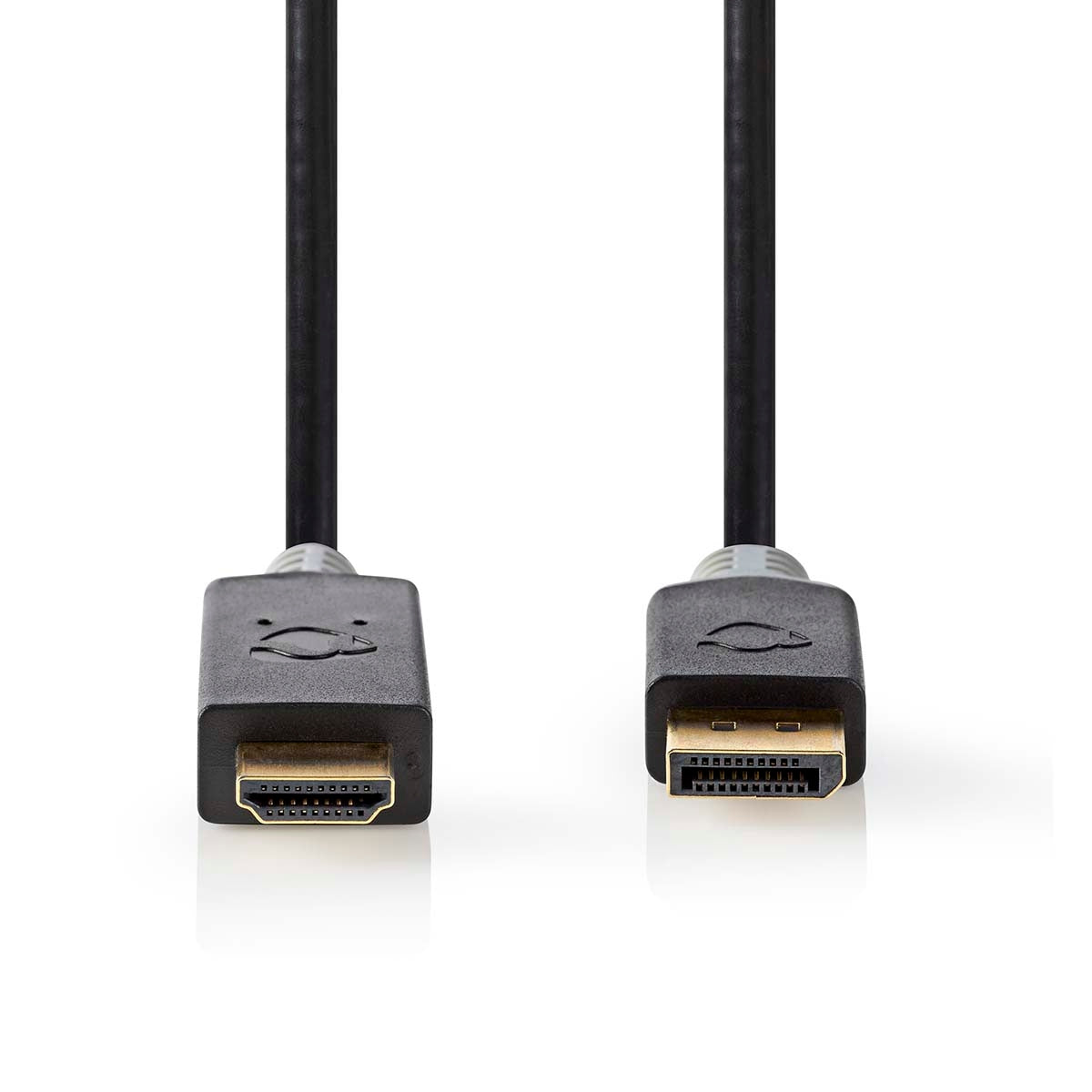 Displayport cable | DisplayPort Male | HDMI™ Connector | 4K@30Hz | Gold Plated | 3.00 m | Round | PVC | Anthracite | Box