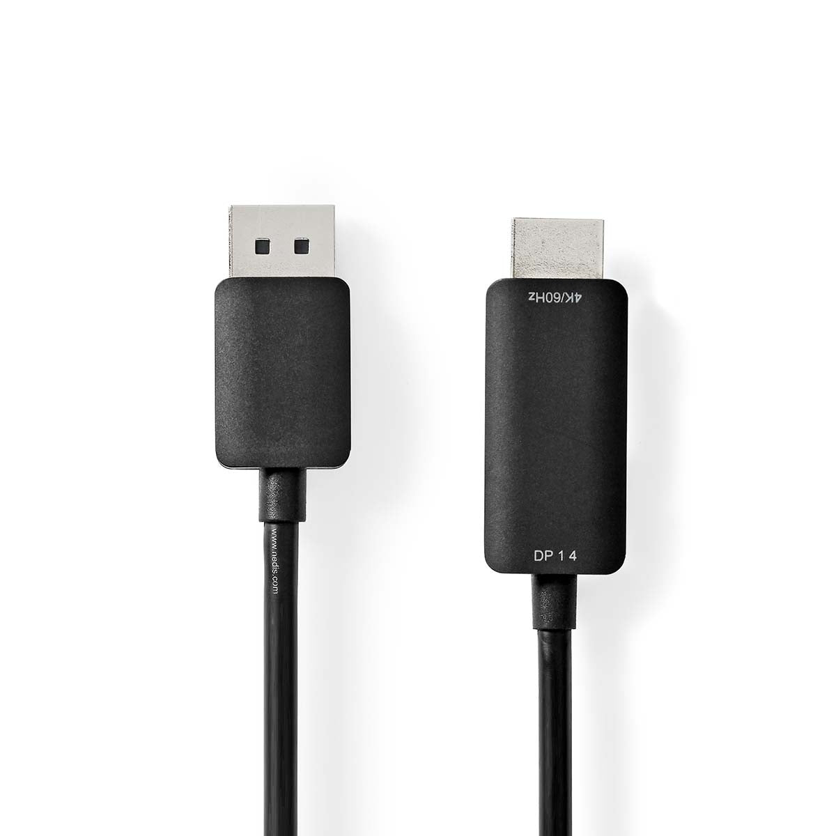 Displayport cable | DisplayPort Male | HDMI™ Connector | 4K@60Hz | Nickel Plated | 2.00 m | Round | PVC | Black | Box