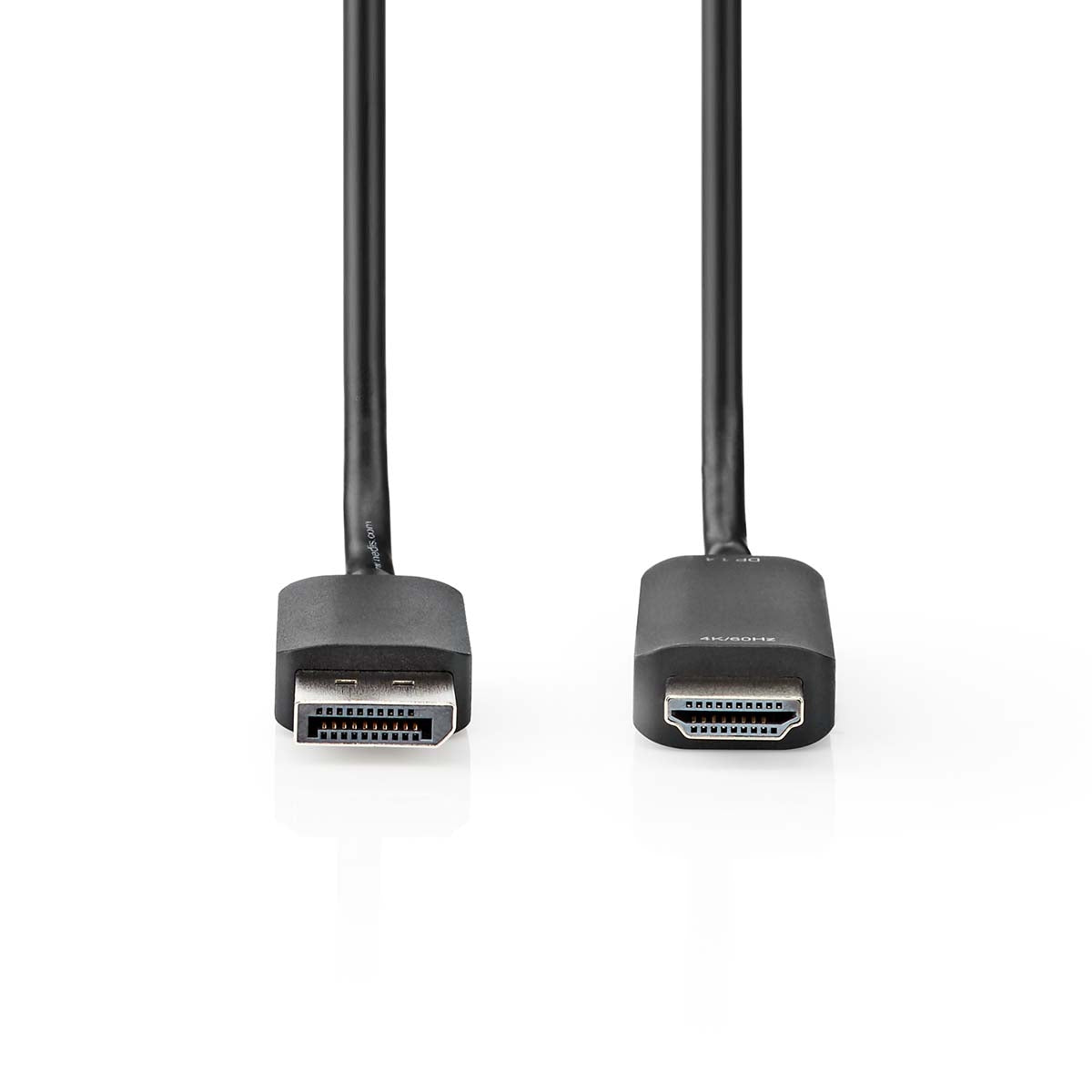 Displayport cable | DisplayPort Male | HDMI™ Connector | 4K@60Hz | Nickel Plated | 2.00 m | Round | PVC | Black | Box