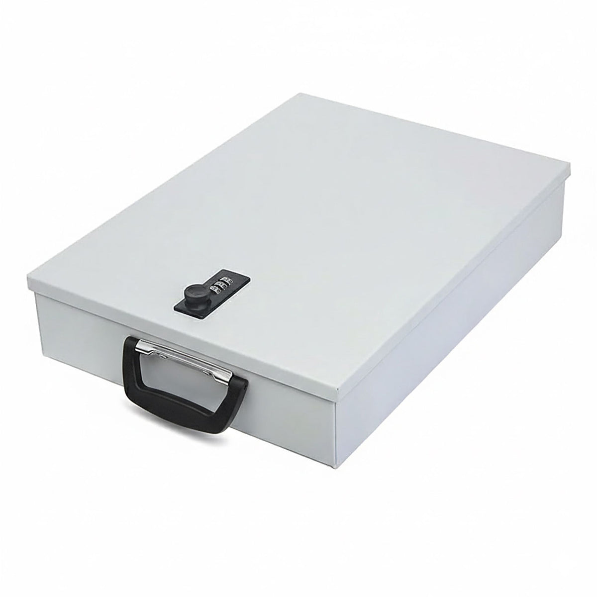 Document Storage Box with Lock, A4 Size, Metal