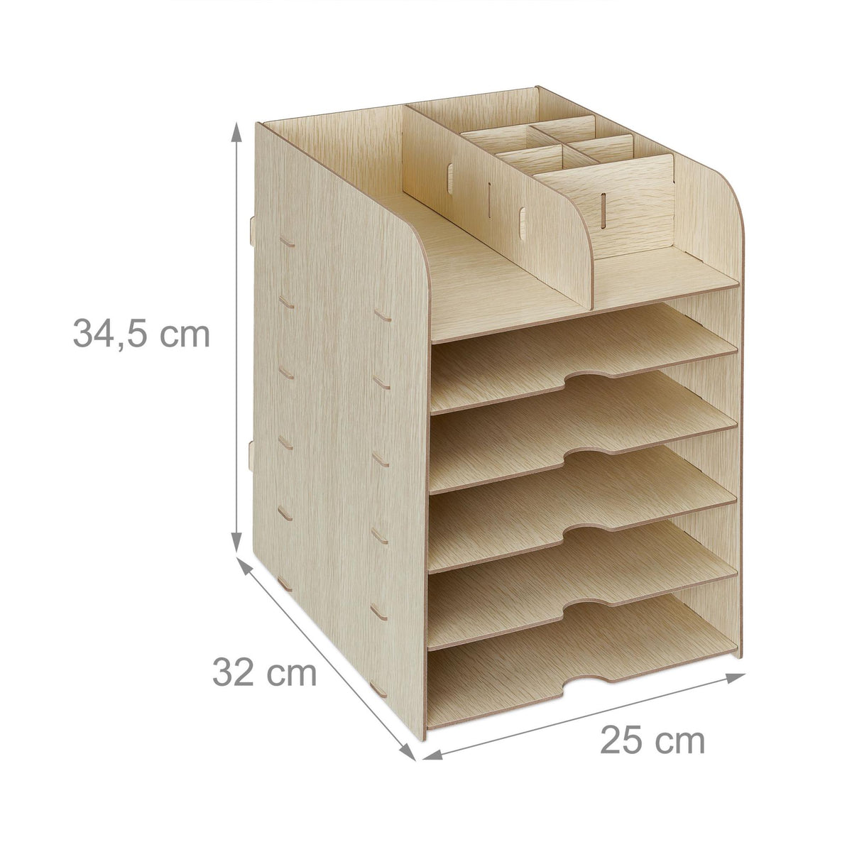 Document compartment with 4 compartments