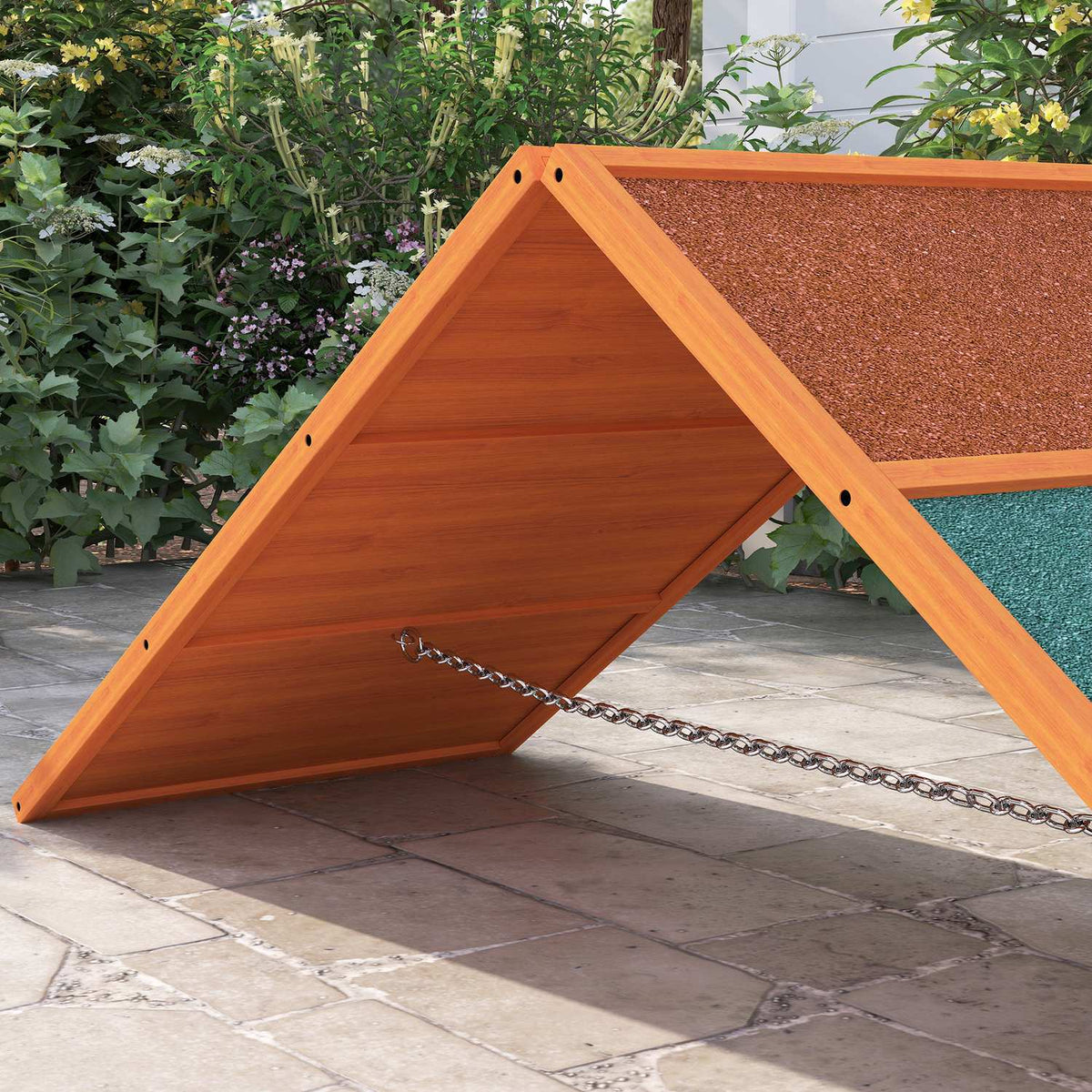 Dog Agility Bridge Agility Equipment for Dogs with Folding Bridge, Non-Slip Surface, Height-Adjustable Agility Device for Garden, 173 x 59 x 66 cm, Orange