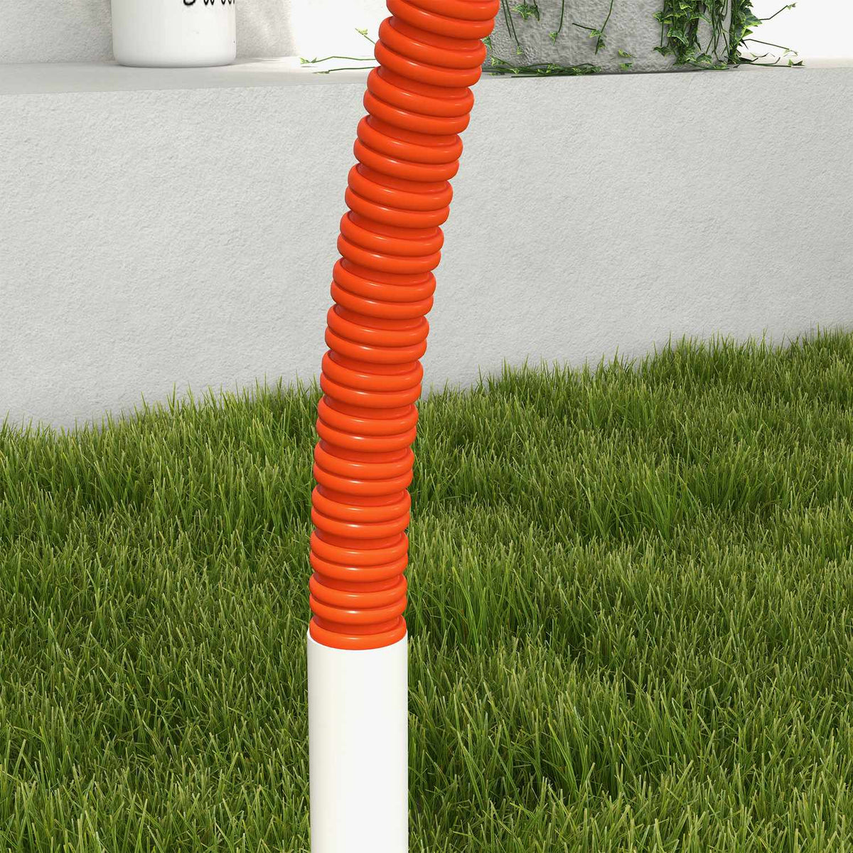 Dog Agility Set, Set of 4 Dog Training with Slalom Poles, Agility Equipment for Dogs with Oxford Carry Bag, Orange