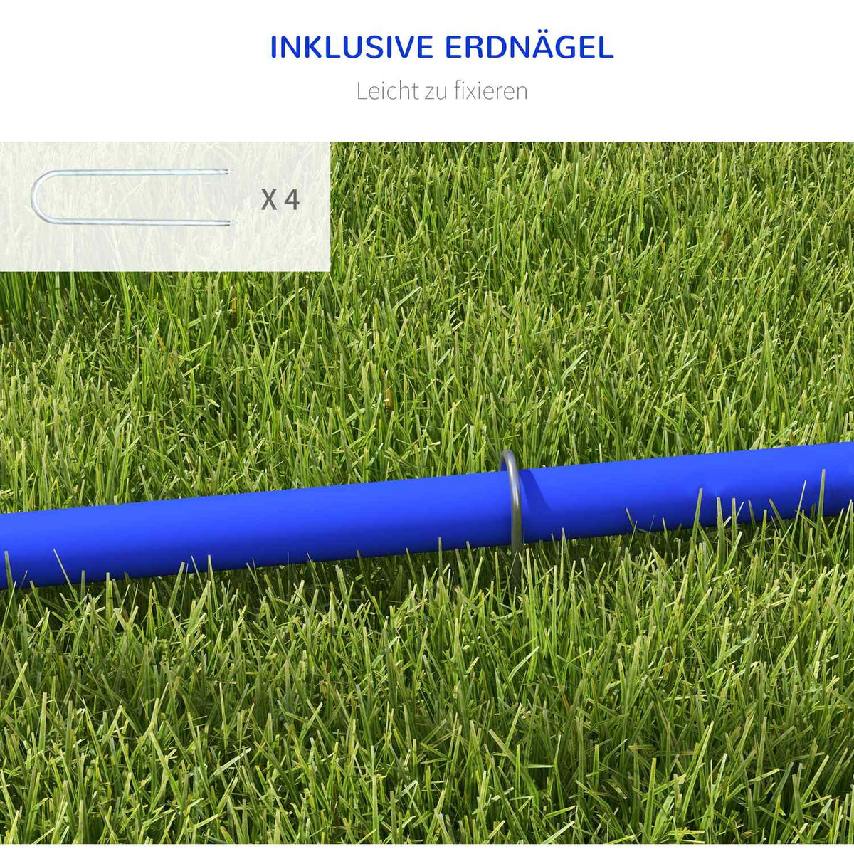 Dog Agility Set of 4, 88 x 64 x 95 cm, with 4 Bows, Carry Bag, Portable, for Older or Very Young Dogs, PE, ABS, White