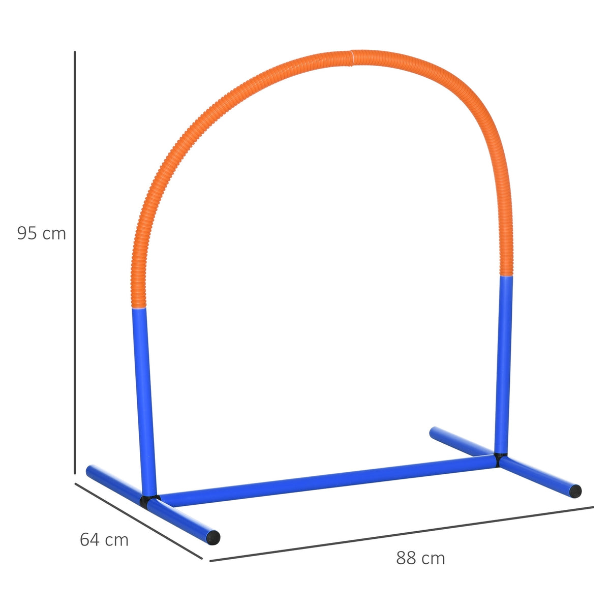 Dog Agility Training Equipment, Dog Agility Set, 4-Piece Dog Training Set With Carry Bag, Blue + Orange, 88 X 64 X 95 Cm