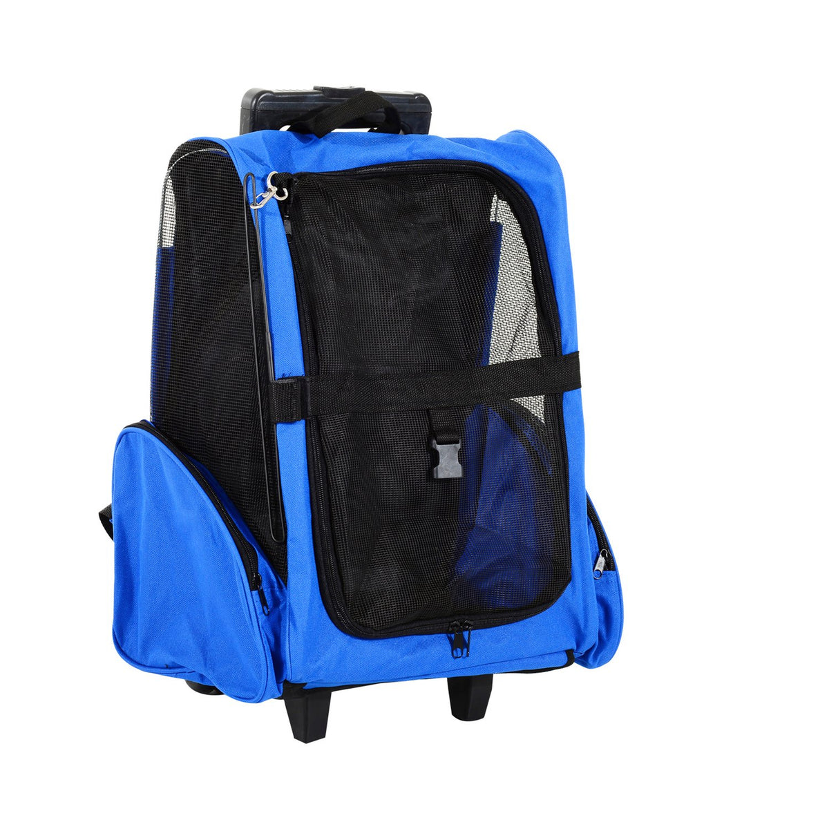 Dog Bag Carrier Bag Dog Trolley 2-In-1, Breathable, Oxford Fabric, Blue, 42X25X55 Cm