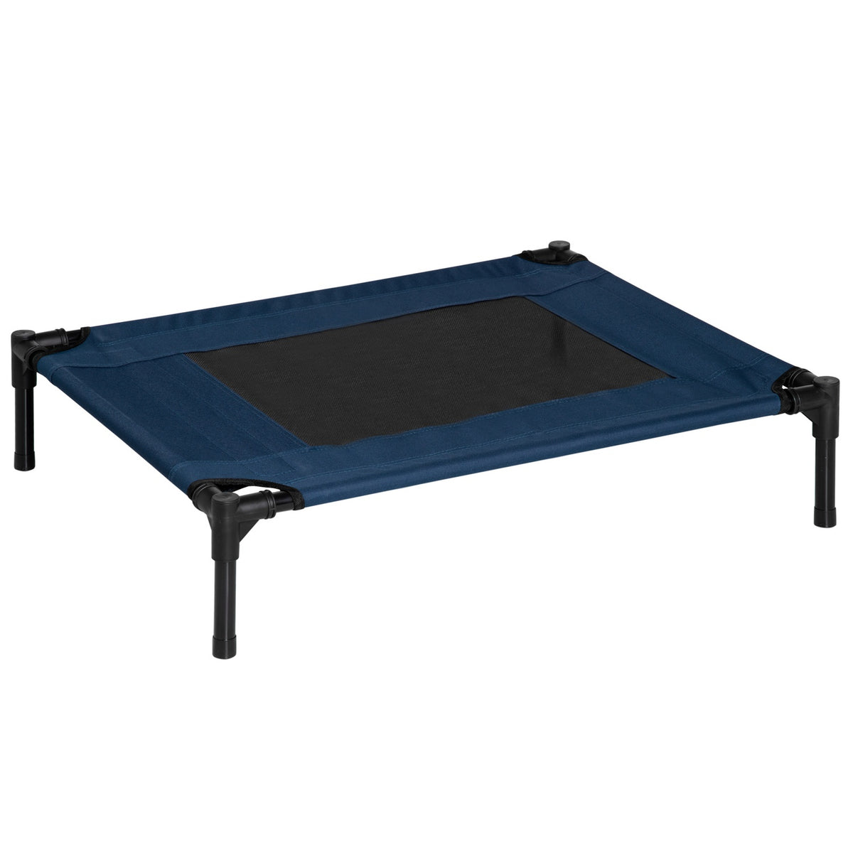 Dog Bed Dog Lounger Outdoor Cat Bed Pet Bed Sleeping Place Steel 600D Oxford Fabric Blue 76.2 X 61 X 18 Cm