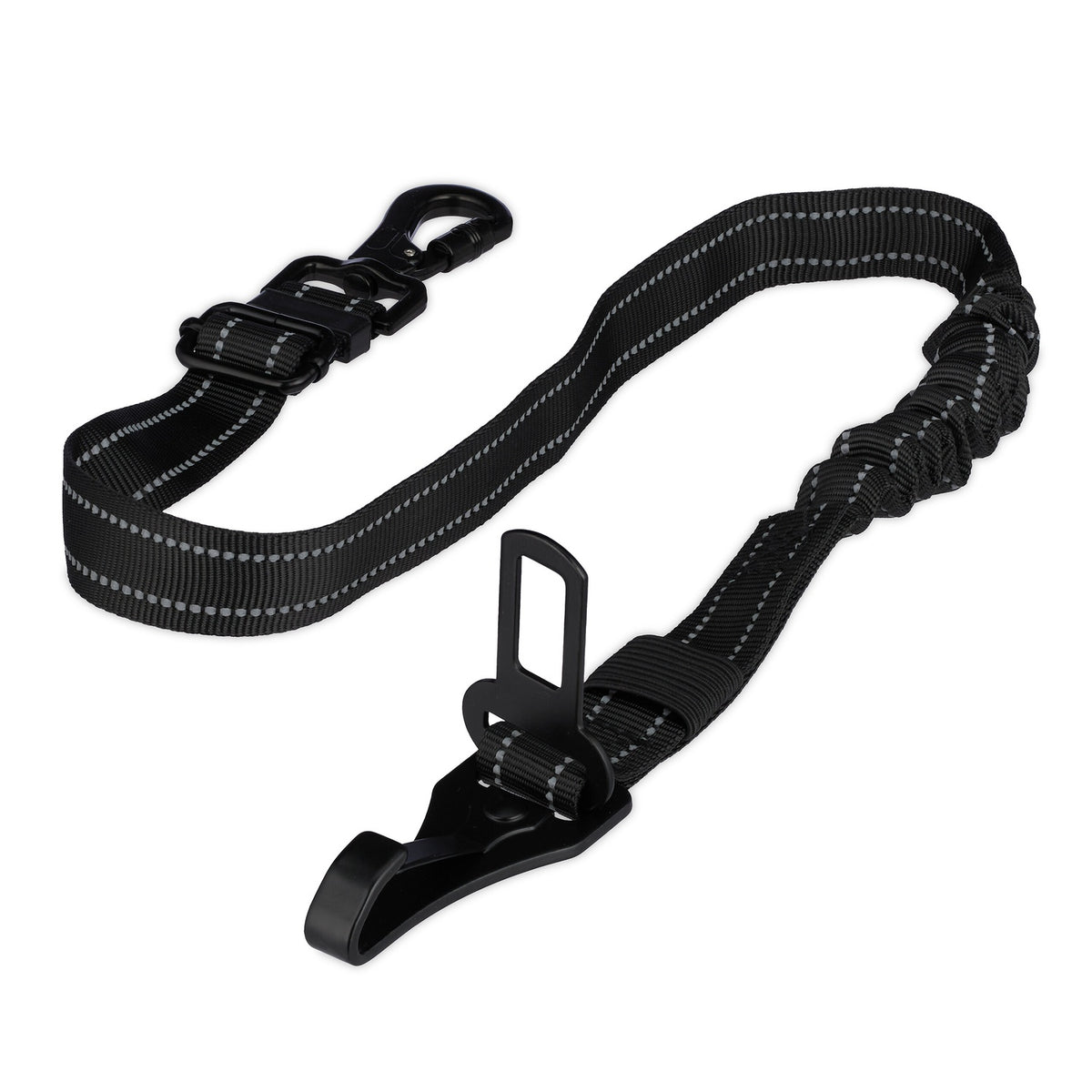 Dog Car Seatbelt with Shock Absorber, Adjustable Length