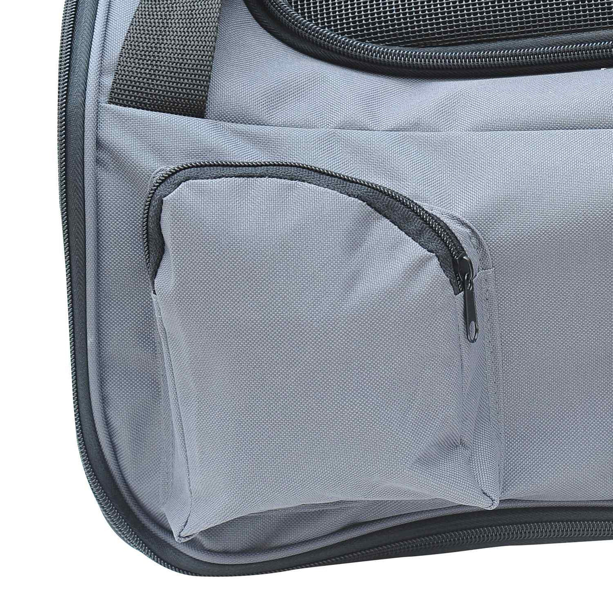 Dog Crate Car Transport Box Carry Bag Oxford Gray 41X34X30Cm