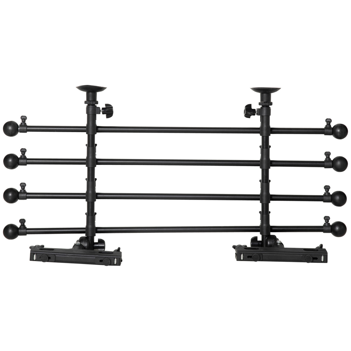 Dog Guard Car Dog Gate Divider, Car Divider With Non-Slip Pvc Feet, Black, 85-140X40-50Cm