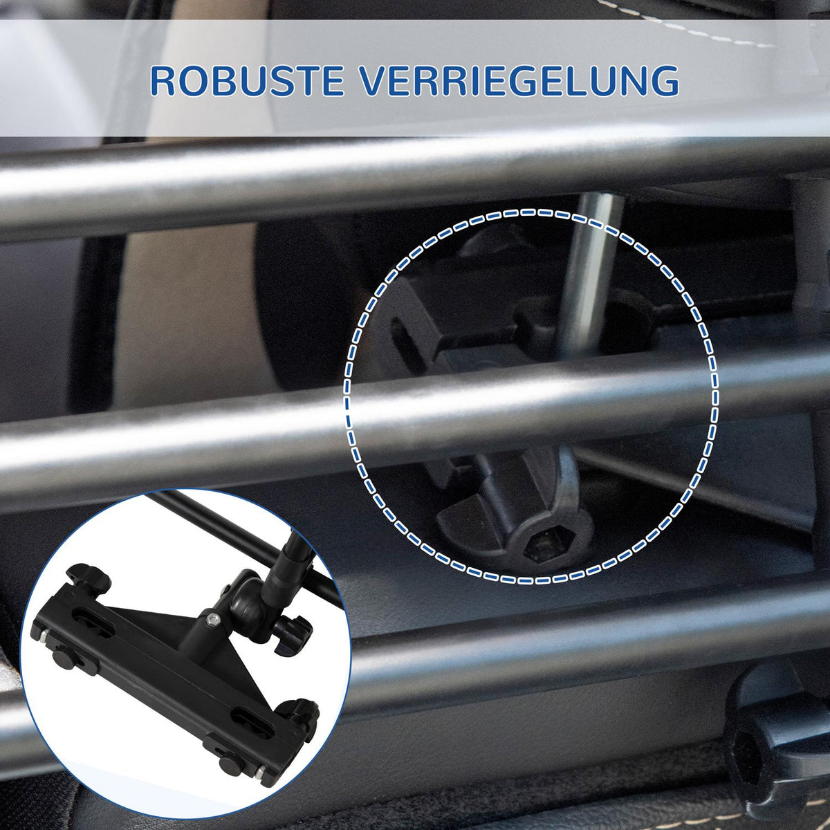 Dog Guard Car Dog Gate Divider, Car Divider With Non-Slip Pvc Feet, Black, 85-140X40-50Cm
