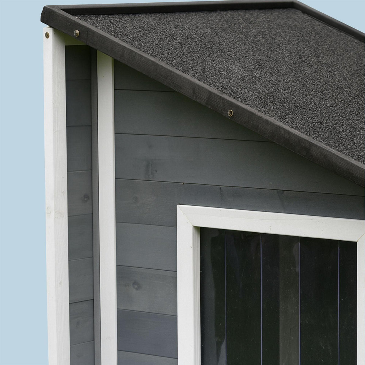 Dog House with Foldable, Weatherproof Roof
