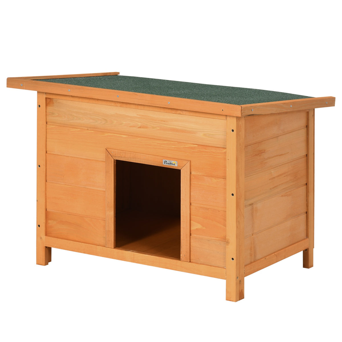 Dog Kennel Cozy Dog Cave Made Of Fir Wood With Roof, Ideal For Dogs And Cats, 82X58X58 Cm