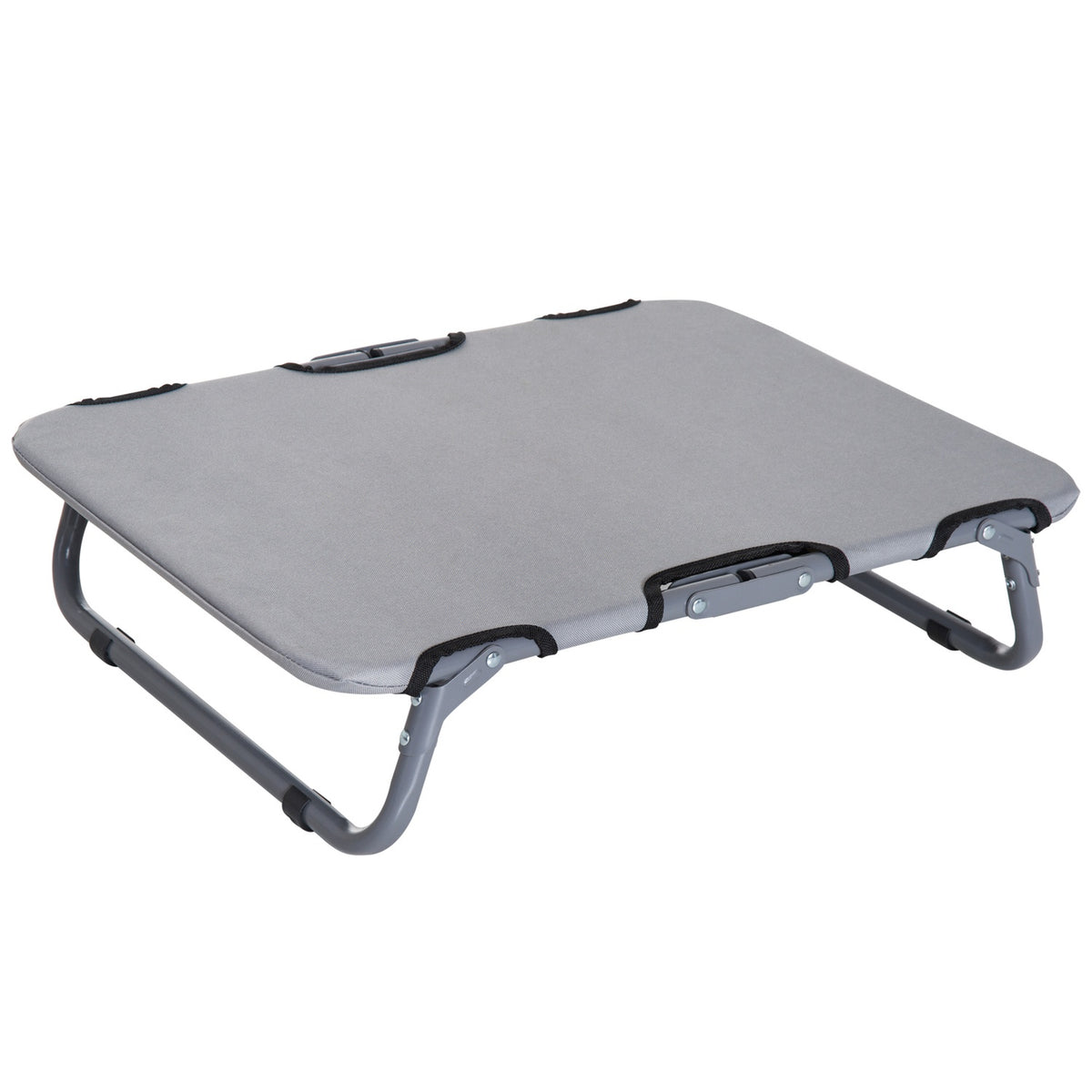 Dog Lounger Outdoor Foldable Dog Bed, Cat Bed, Sleeping Place, Gray, 59X46X15Cm