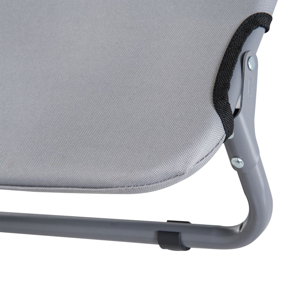 Dog Lounger Outdoor Foldable Dog Bed, Cat Bed, Sleeping Place, Gray, 59X46X15Cm