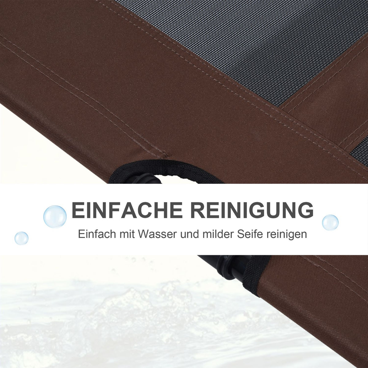Dog Lounger Outdoor Sleeping Area, Dog Bed & Dog Sofa, Coffee Brown, 92X76X18Cm