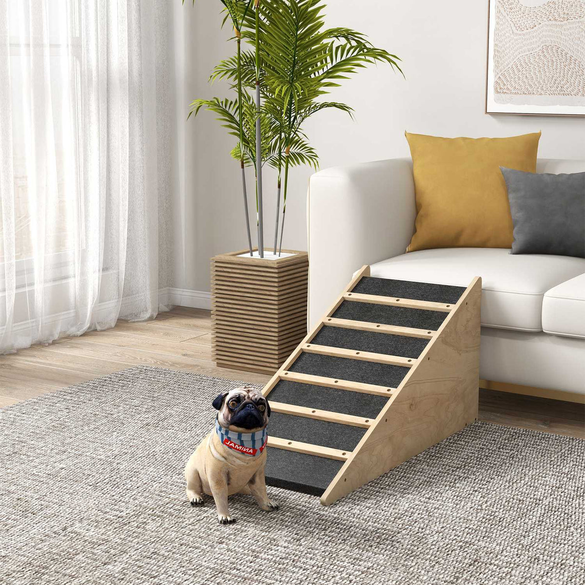 Dog Ramp Non-Slip Pet Ramp For Trunk, Entry Aid For Medium Dogs Up To 20Kg, 90X40X45Cm