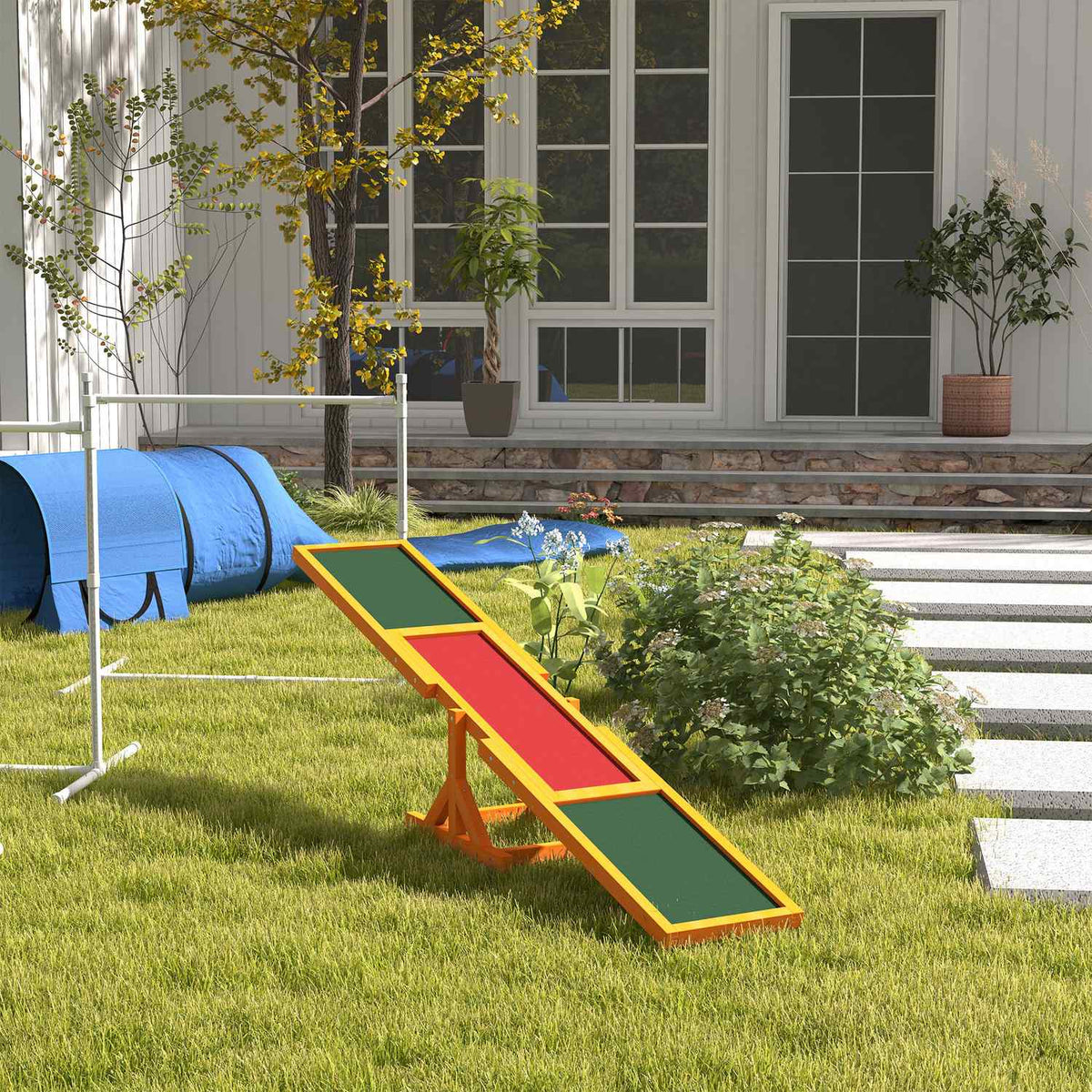 Dog Rocker Dog Agility Rocker Puppy Toy Dog Sports 180 X 30 X 30 Cm