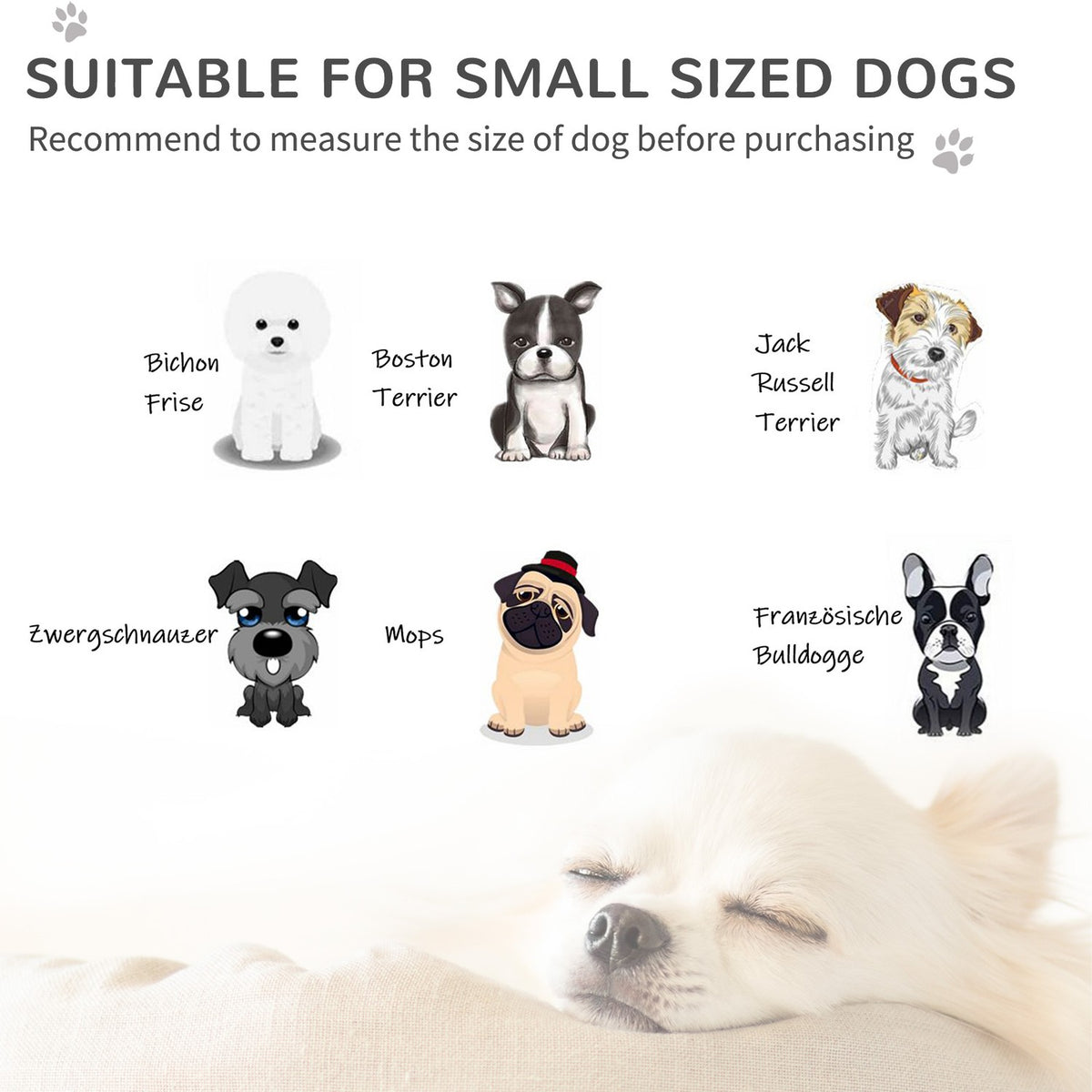 Dog Sofa Velvet Touch Pet Sofa For Small Dogs Up To 8Kg, With Wooden Legs, Gray, 64X45X36Cm