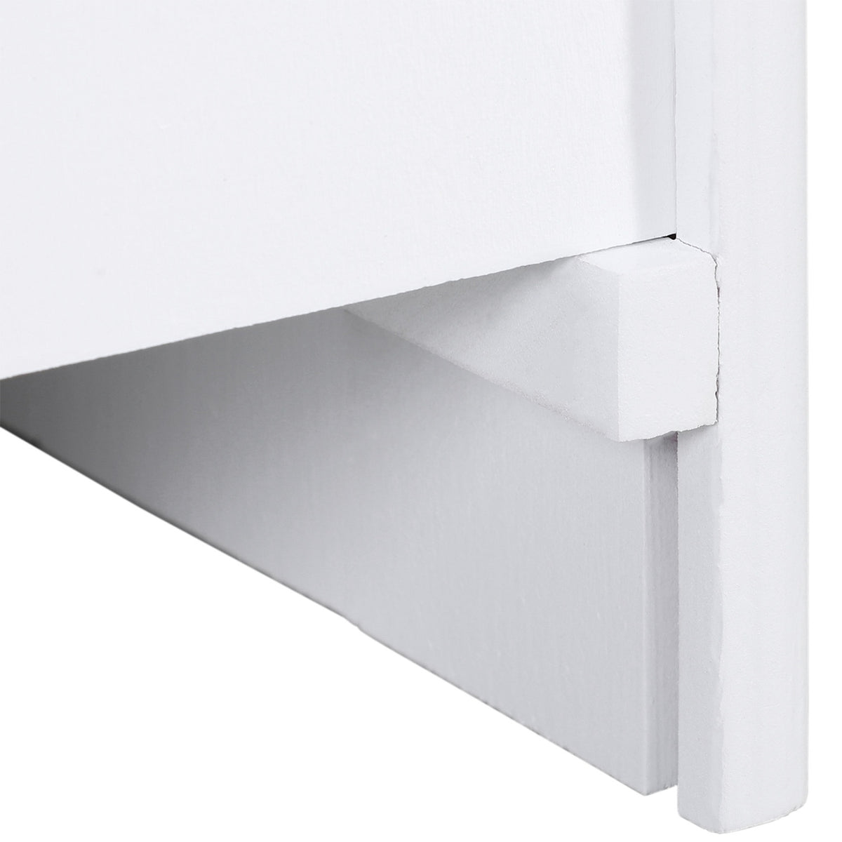 Dog Stairs Pet Stairs With Carpet Cover & Storage Space, Entry Aid, Pine Wood, White, 40.5X44.5X38Cm
