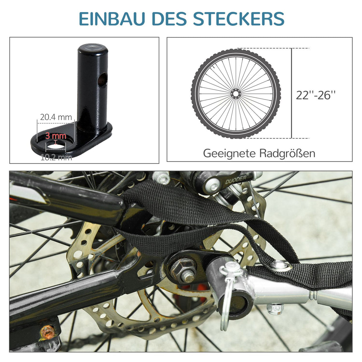 Dog Trailer Jogger Bicycle Trailer Dog Bicycle Trailer White+Black 155 X 83 X 108 Cm