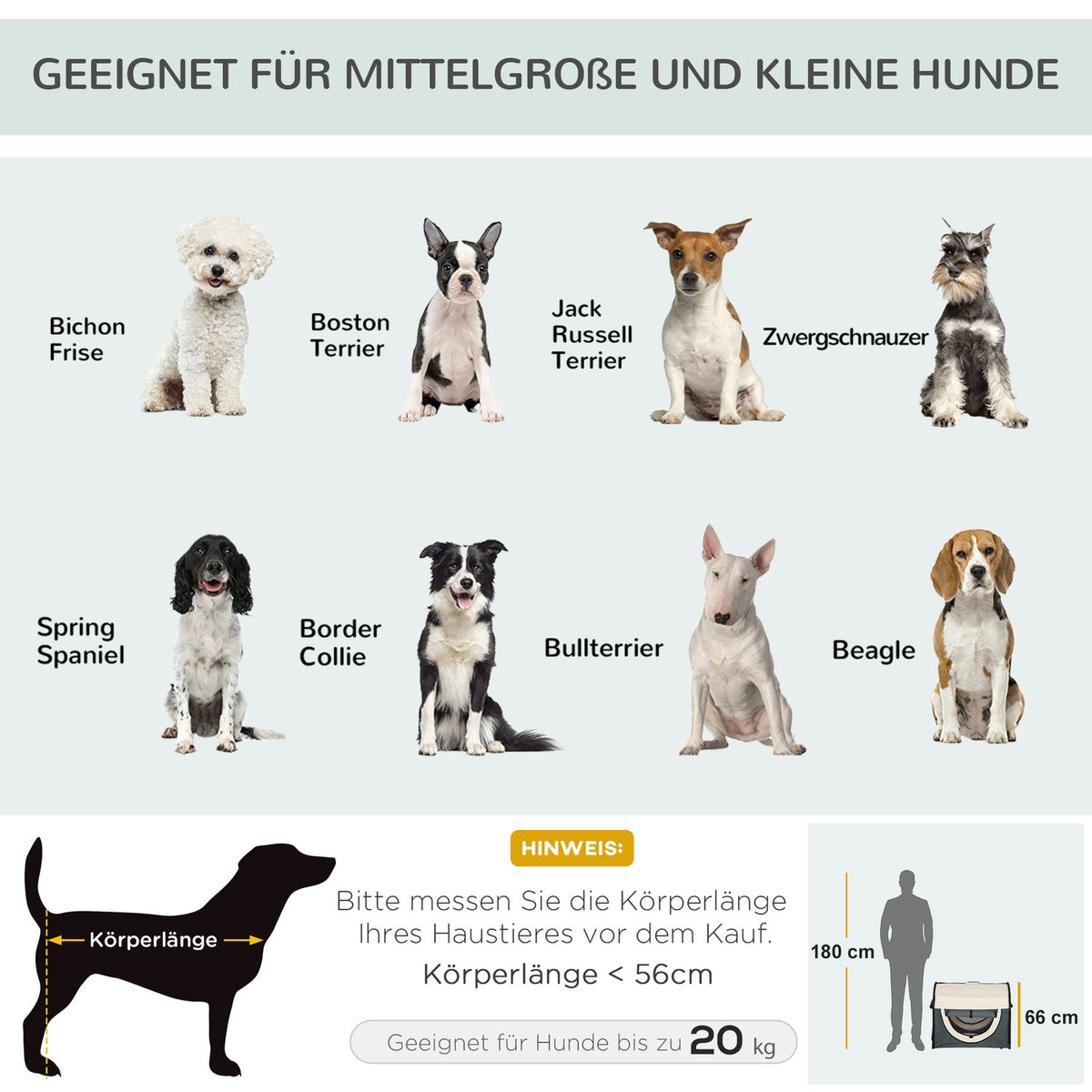 Dog Transport Box Foldable Dog Transport Box With Cushion, Waterproof, Oxford Fabric, Dark Gray, 81X56X66Cm