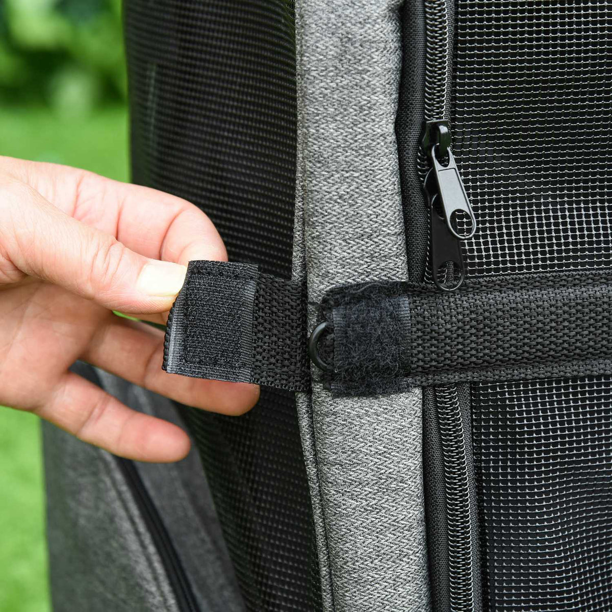 Dog Trolley 2-In-1 Carrier & Pet Backpack For Animals, Breathable Oxford Fabric, With Door & Window