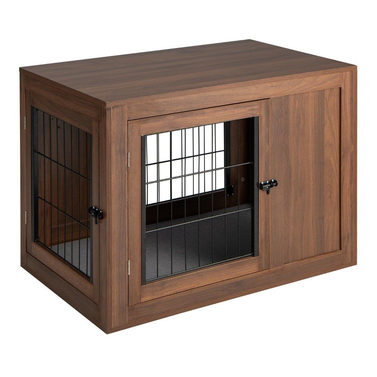 Dog cage animal cage combination of pet box & side table with cushion 92 x 59 x 66.5 cm