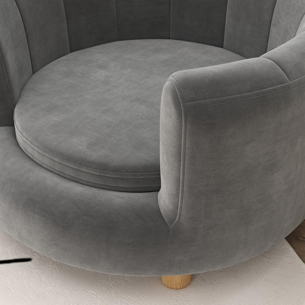 Dog sofa Washable pet sofa with backrest and wooden legs for small dogs up to 45 kg in gray