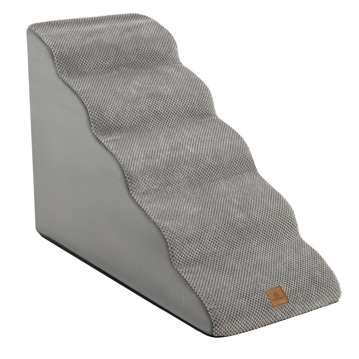 Dog stairs 5 steps non-slip dog steps made of gray foam