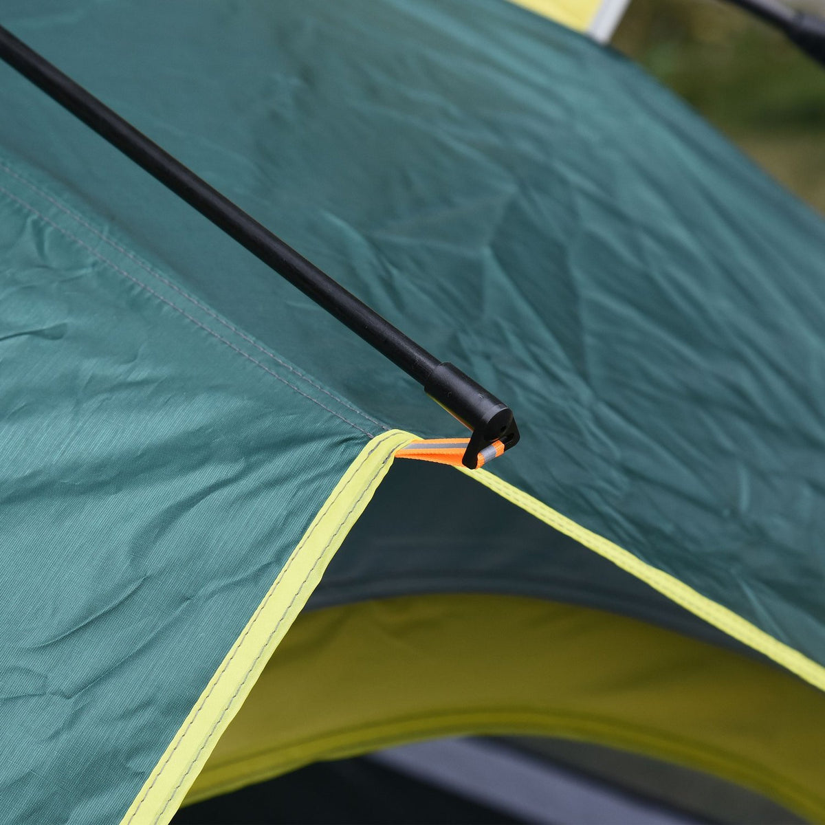 Dome Tent 3 Person Polyester Green 205X195X135Cm Pegs