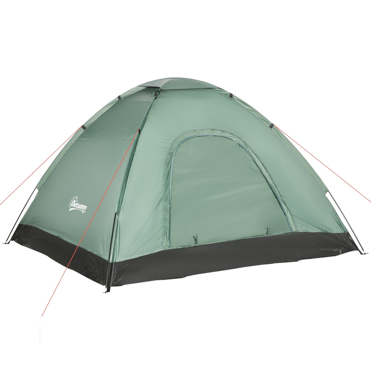 Dome tent for 2 people, lightweight, stable, waterproof family tent with door and window packing bag, hooks, camping tent with 2000 mm water column tent for camping, travel, trekking, garden