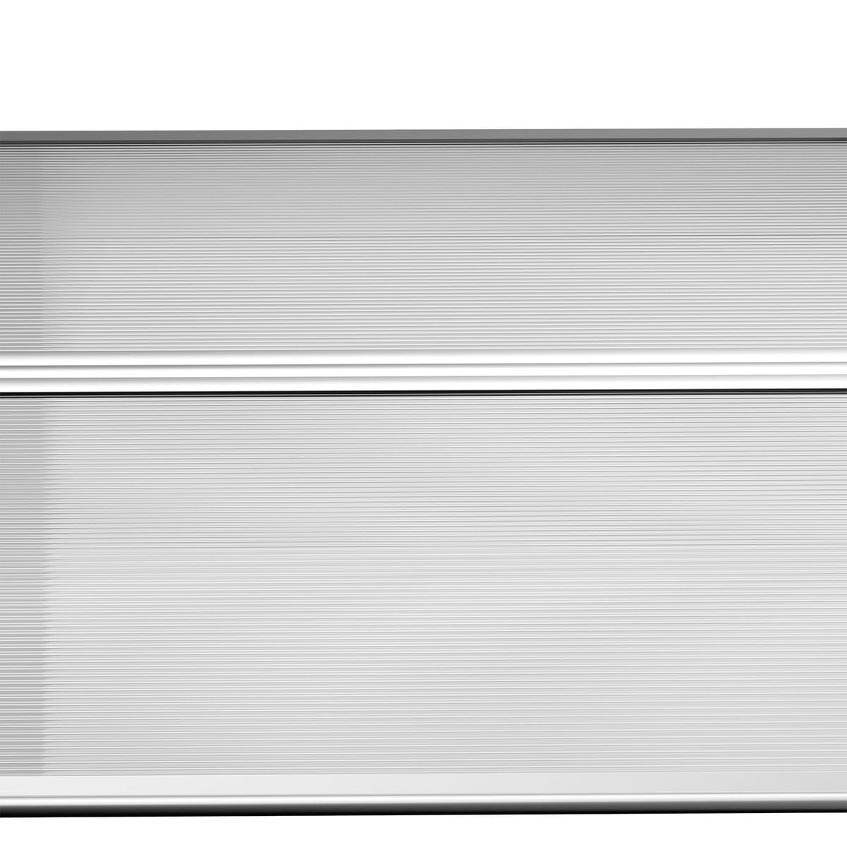 Door Canopy – Polycarbonate, Aluminum, 110x60 cm, Gray