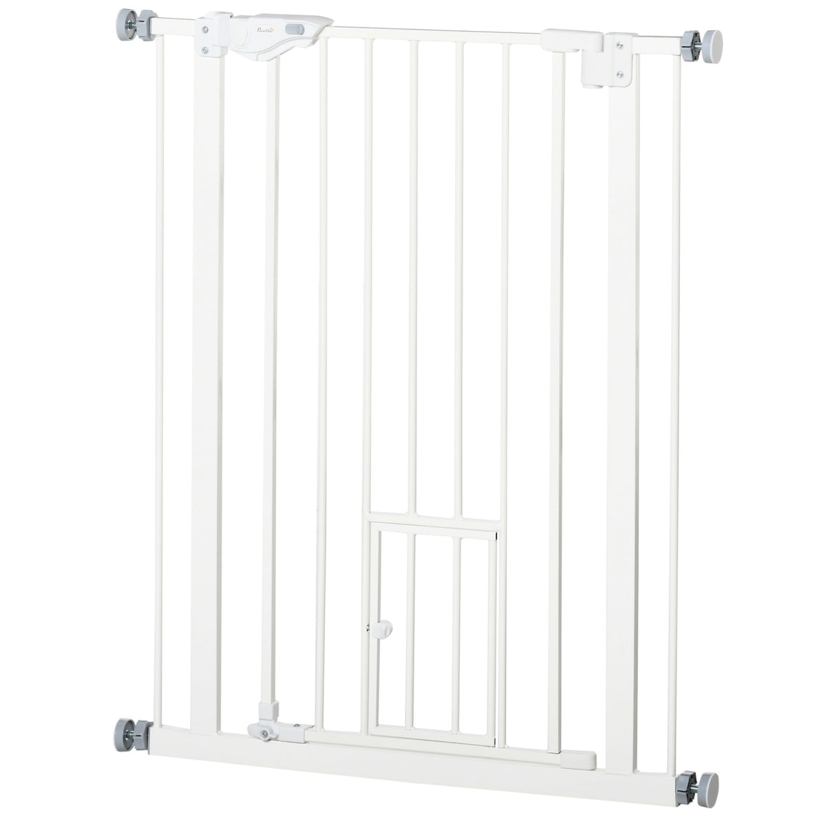 Door Safety Gate For Dogs And Babies, No Drilling Required, With Automatic Closing, 74-80 Cm, Stair Guard