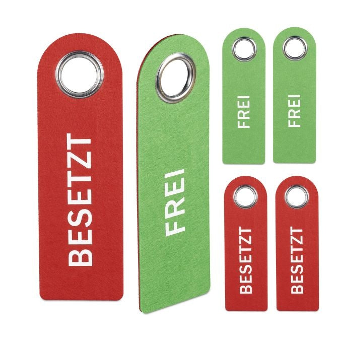 Door Sign Occupied Free Set of 6