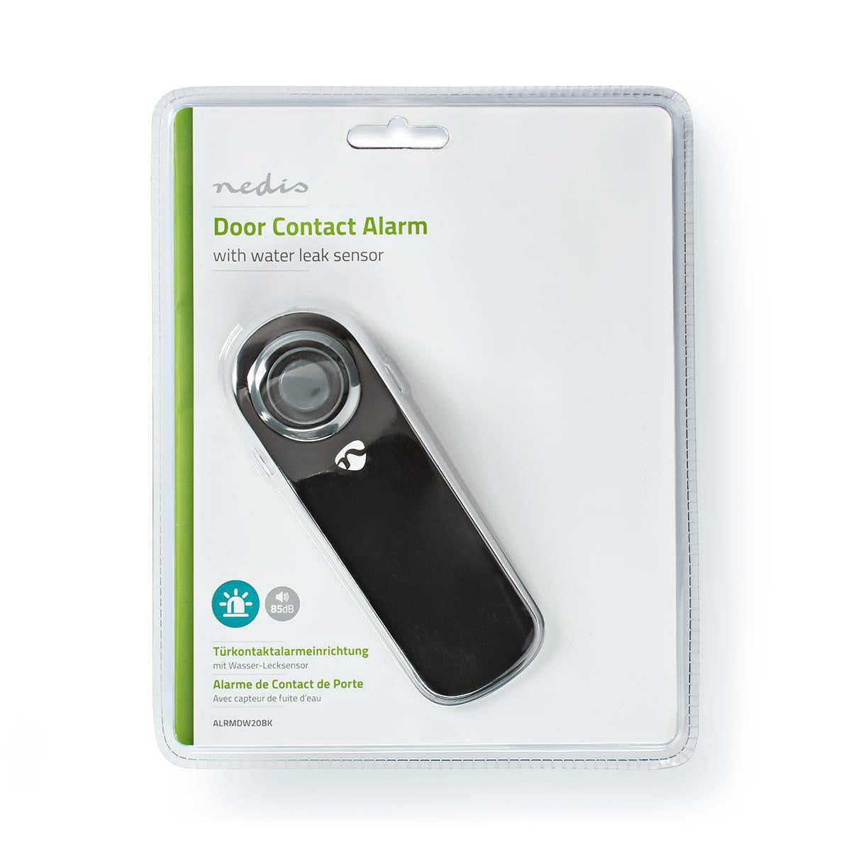 Door Window Alarm | Battery powered | 1x CR123A | 85 dB| Grey/Black