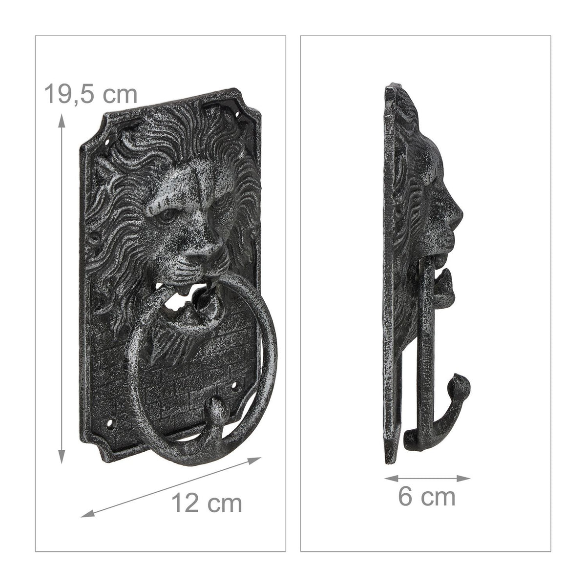 Door knocker lion