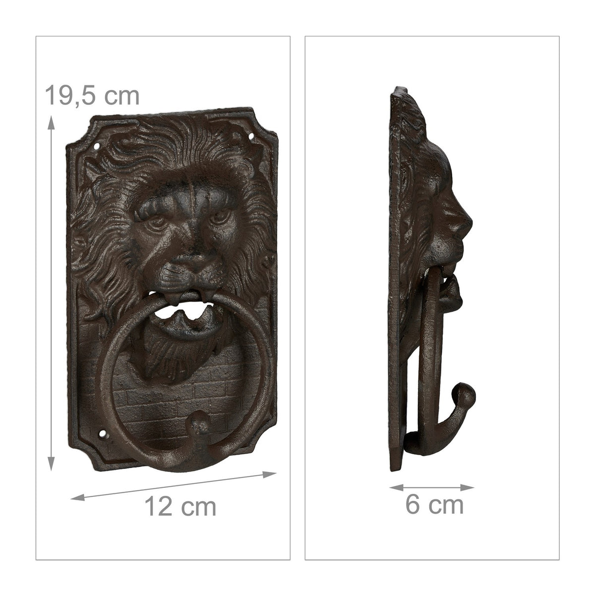 Door knocker lion