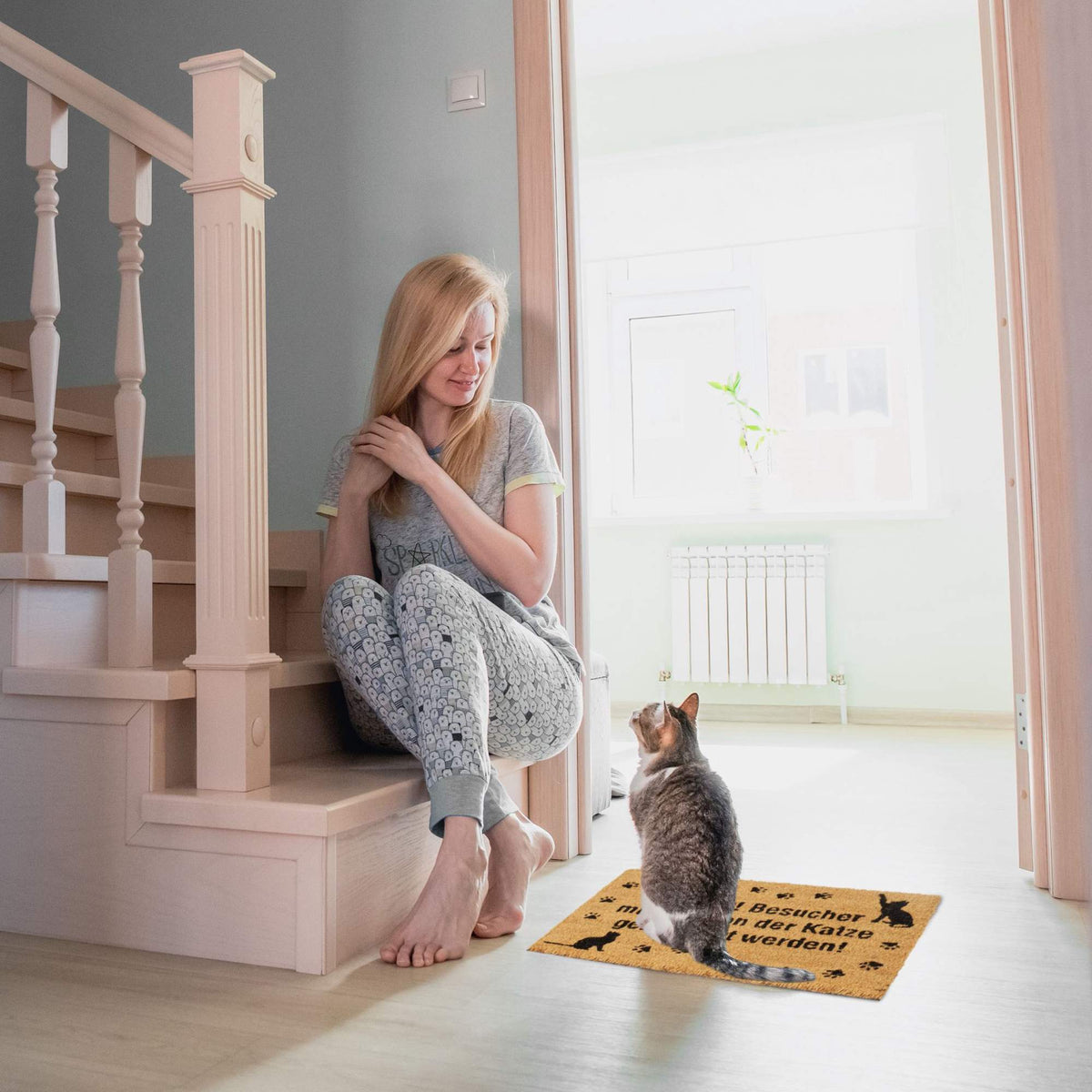 Doormat Coconut Cat