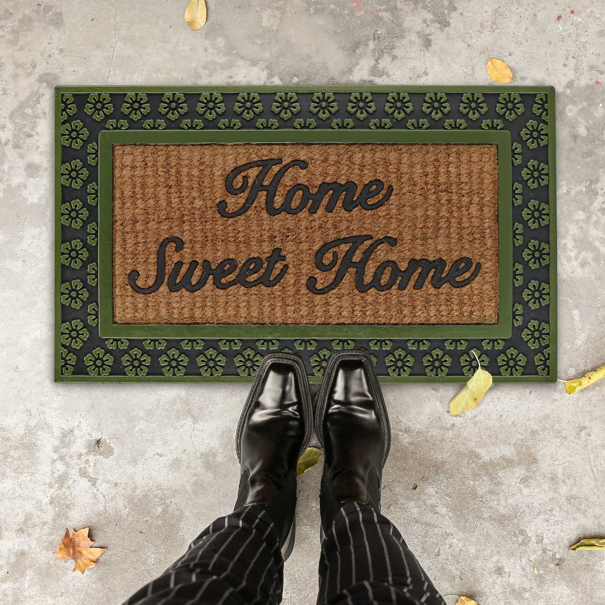 Door mat "Home Sweet Home" rubber coconut
