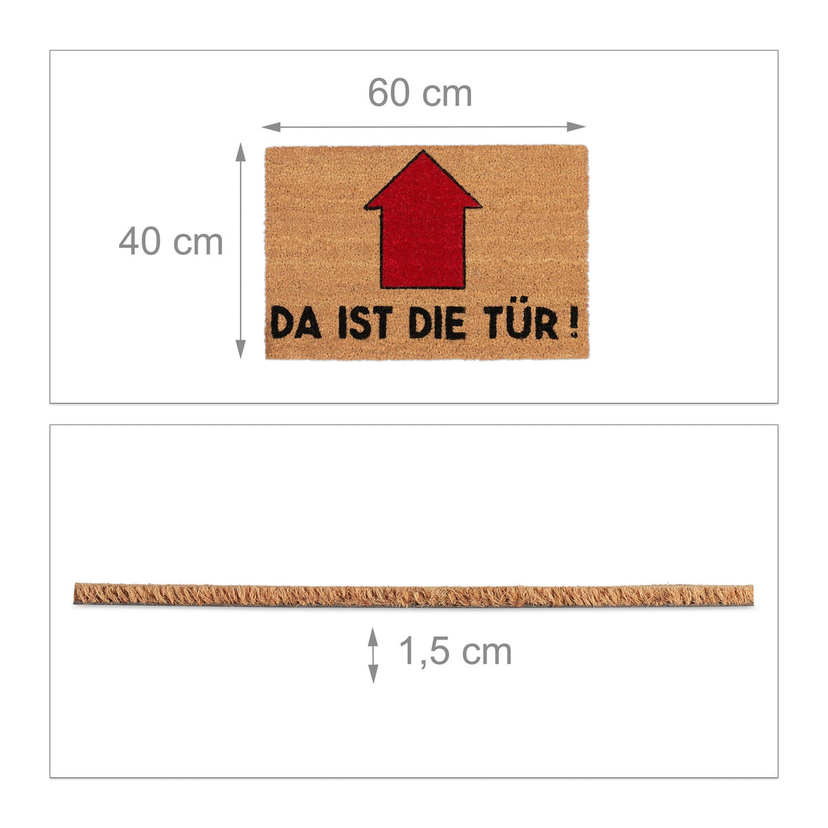 Doormat Saying There is the Door