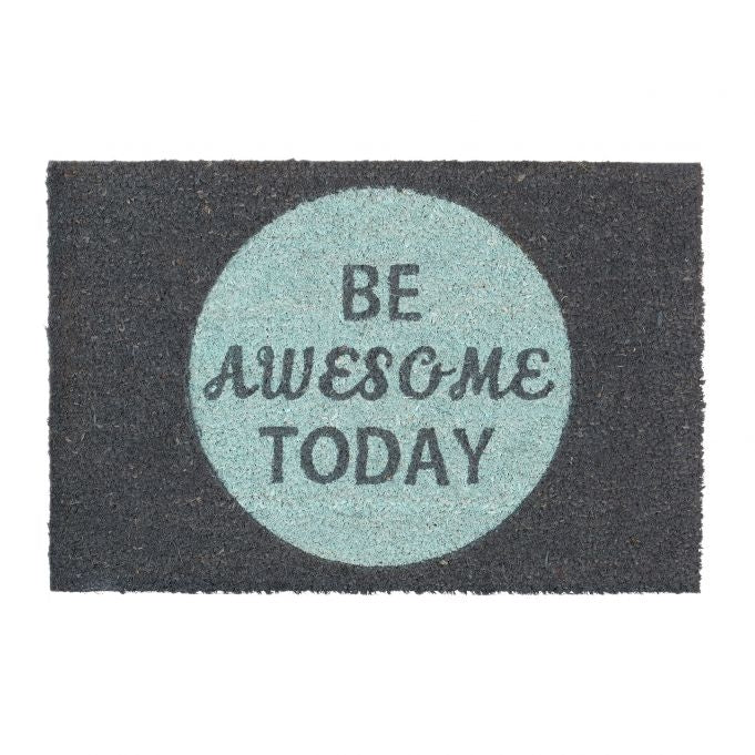 Door mat coconut fiber "Be awesome today"