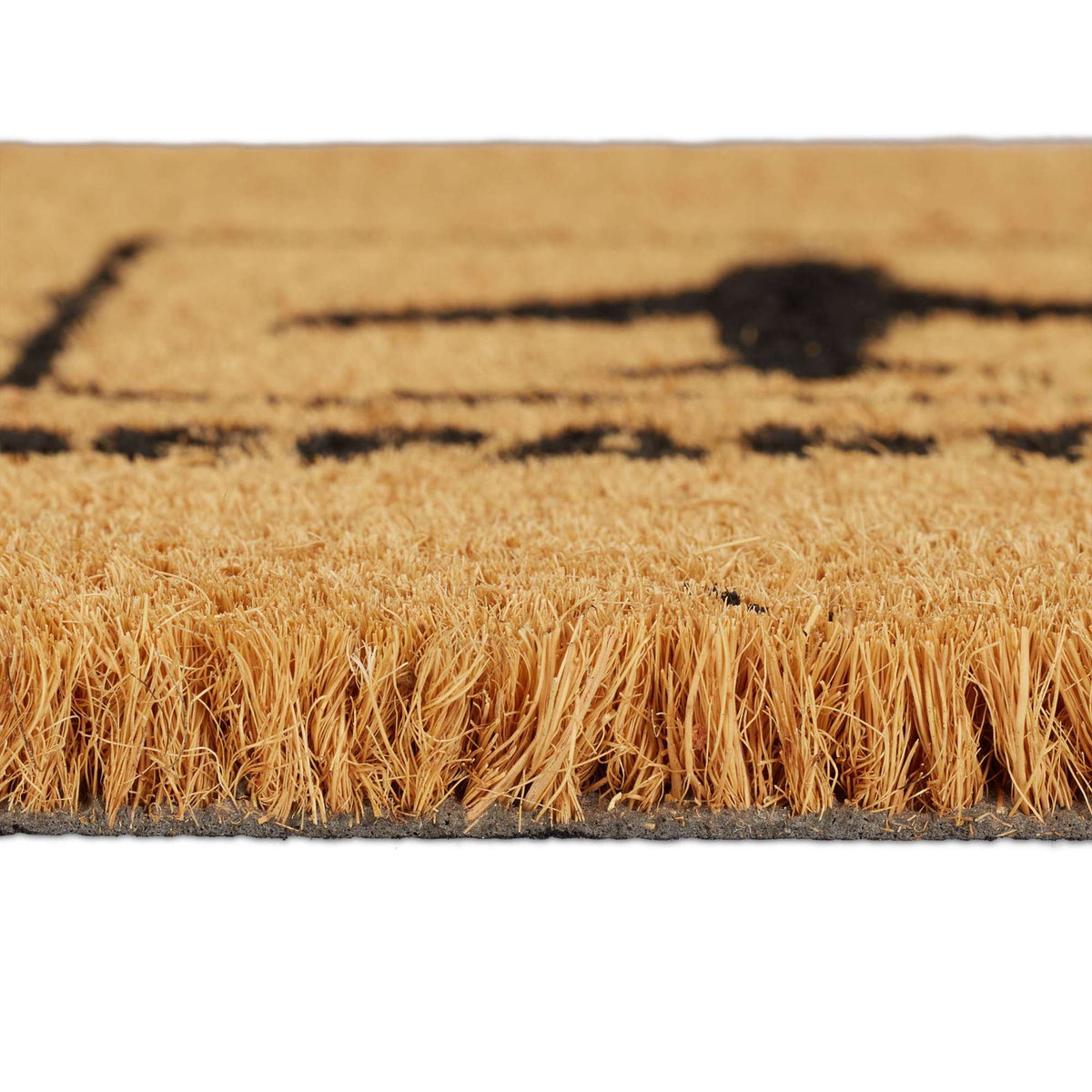 Doormat coconut fiber "Departure/Arrival"